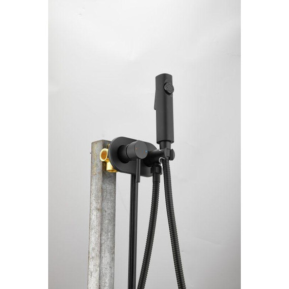 Набор для гигиенического душа Belz B55807-7 (со скрытой частью) чёрный матовый - фото 