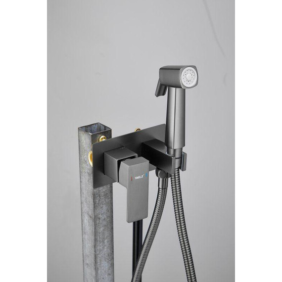 Набор для гигиенического душа Belz B55808-3 (со скрытой частью) оружейная сталь - фото 15