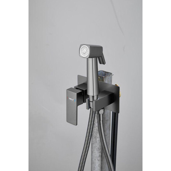 Набор для гигиенического душа Belz B55808-3 (со скрытой частью) оружейная сталь - фото 3