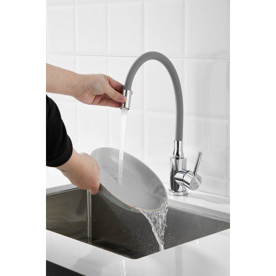 Смесители для кухни Belz B73809-3, хром/серый - фото 4