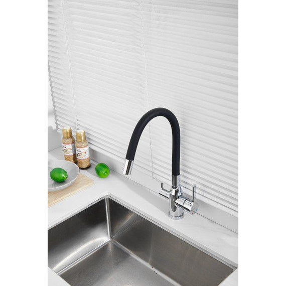 Смесители для кухни Belz B76814, хром/чёрный - фото 4