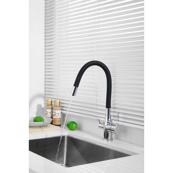 Смесители для кухни Belz B76814, хром/чёрный - фото 8