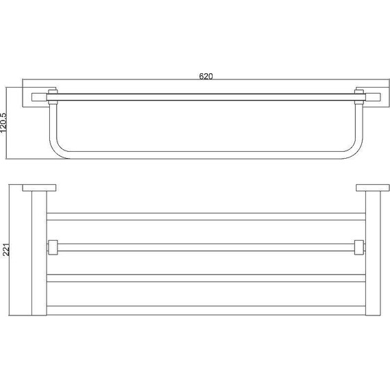 Полотенцедержатель Belz B90324, чёрный матовый - фото 24