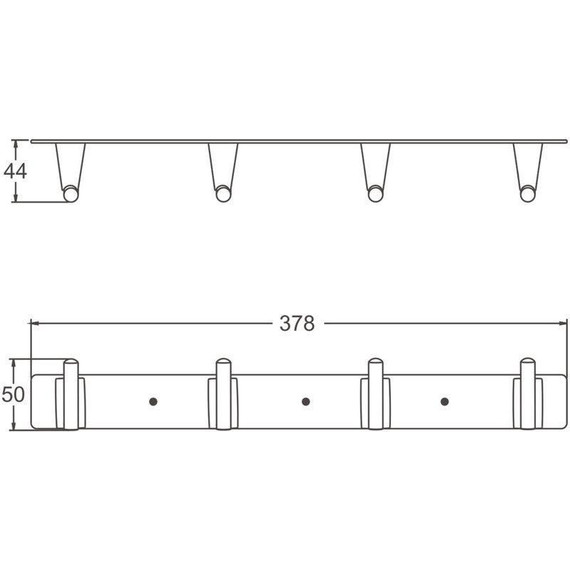 Набор крючков Belz B91315-4, брашированное золото - фото 2