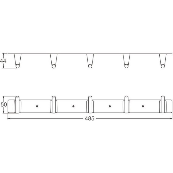 Набор крючков Belz B91515-5, белый матовый - фото 2