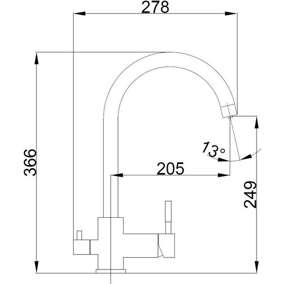 Смесители для кухни Haiba HB43828-8, белый - фото 3