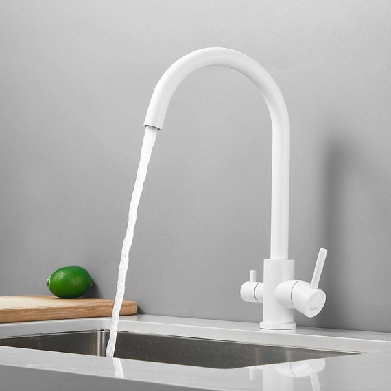 Смесители для кухни Haiba HB43828-8, белый - фото 2