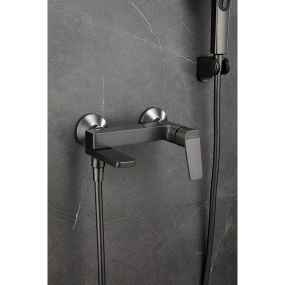 Смеситель для ванны Belz B60715-3, оружейная сталь - фото 5