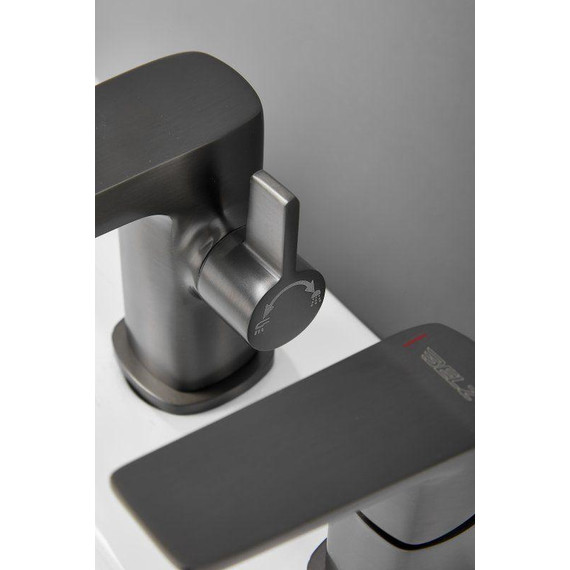 Смеситель для ванны Belz B66715-3, оружейная сталь - фото 11