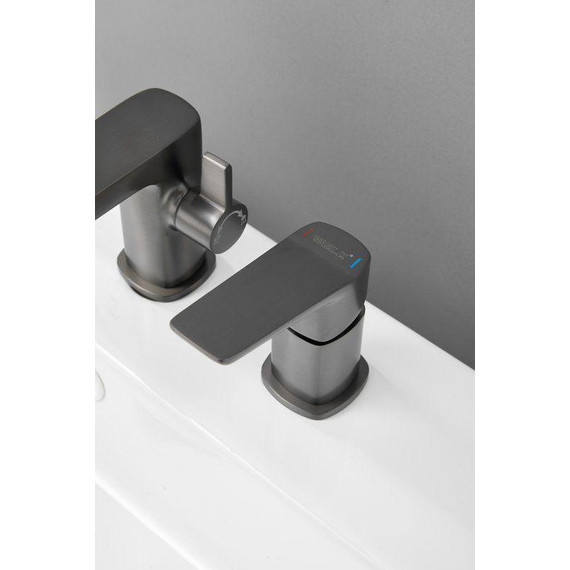 Смеситель для ванны Belz B66715-3, оружейная сталь - фото 17