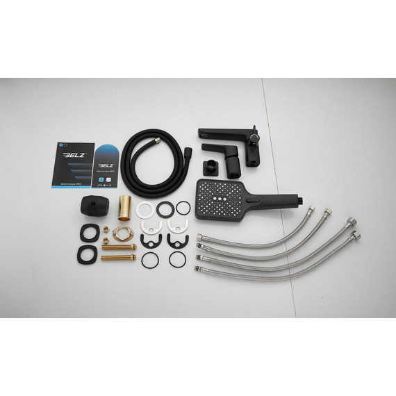 Смеситель для ванны Belz B66715-7, чёрный - фото 20