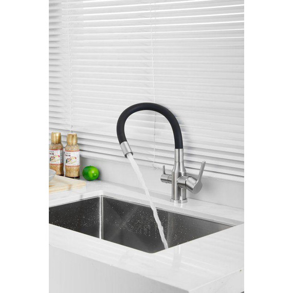 Смесители для кухни Belz B76814-1, хром/чёрный - фото 14