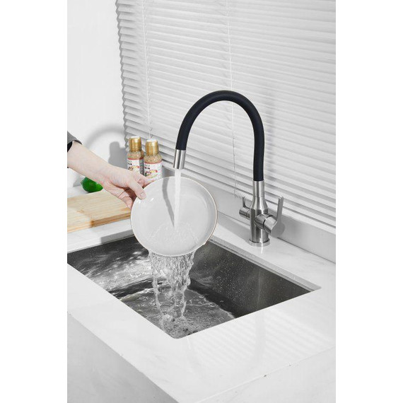 Смесители для кухни Belz B76814-1, хром/чёрный - фото 16