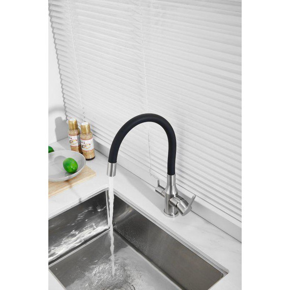 Смесители для кухни Belz B76814-1, хром/чёрный - фото 17