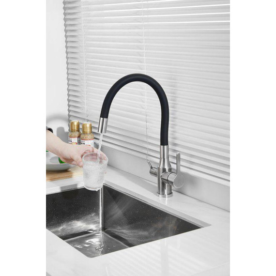 Смесители для кухни Belz B76814-1, хром/чёрный - фото 35