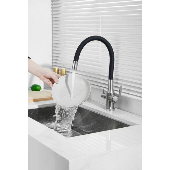 Смесители для кухни Belz B76814-1, хром/чёрный - фото 36