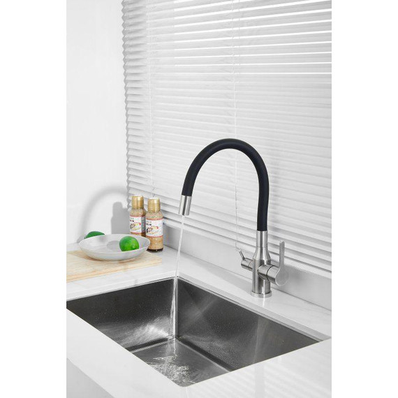 Смесители для кухни Belz B76814-1, хром/чёрный - фото 4