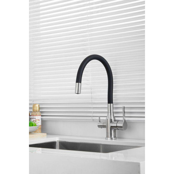 Смесители для кухни Belz B76814-1, хром/чёрный - фото 40