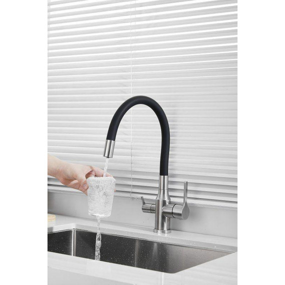 Смесители для кухни Belz B76814-1, хром/чёрный - фото 44