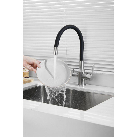 Смесители для кухни Belz B76814-1, хром/чёрный - фото 45