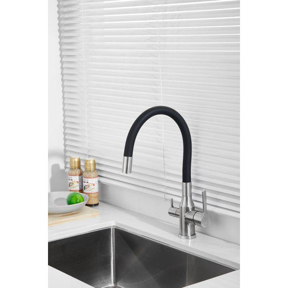 Смесители для кухни Belz B76814-1, хром/чёрный - фото 5