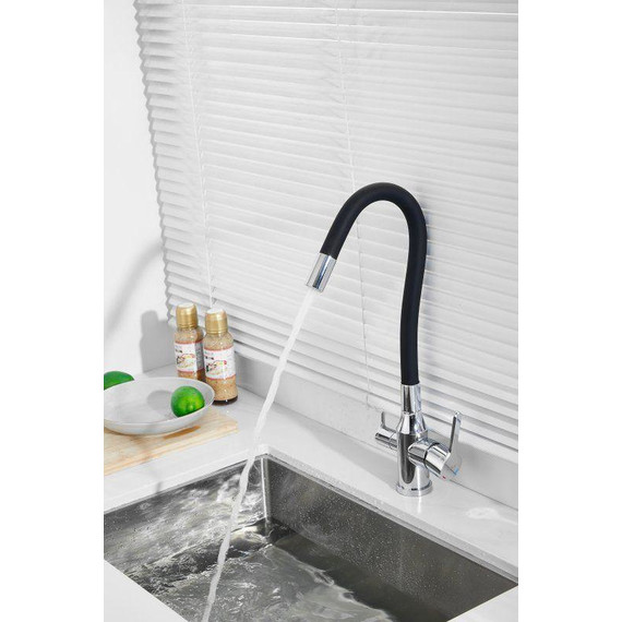 Смесители для кухни Belz B76814, хром/чёрный - фото 19