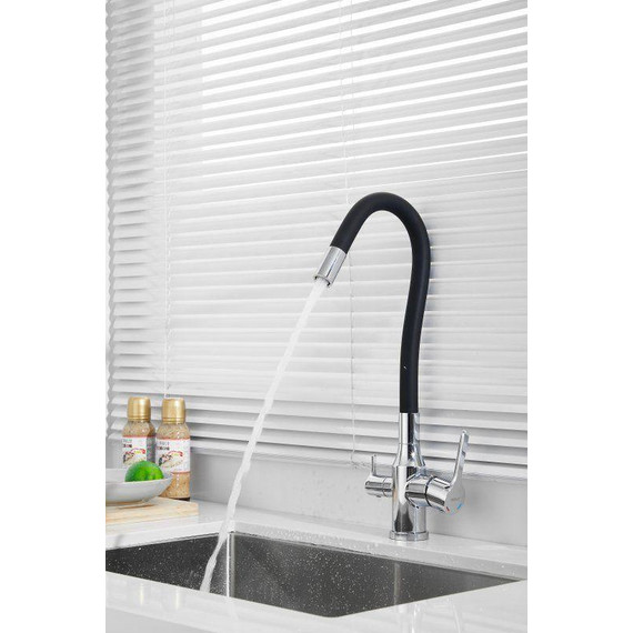 Смесители для кухни Belz B76814, хром/чёрный - фото 23