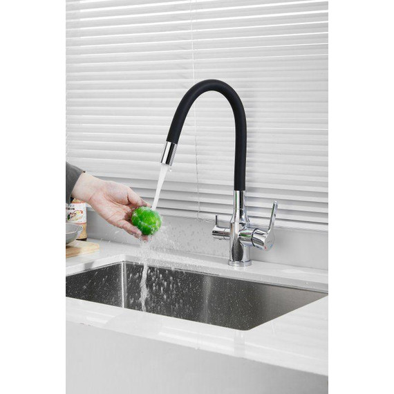 Смесители для кухни Belz B76814, хром/чёрный - фото 31