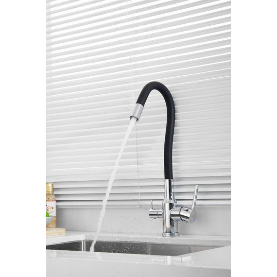 Смесители для кухни Belz B76814, хром/чёрный - фото 34