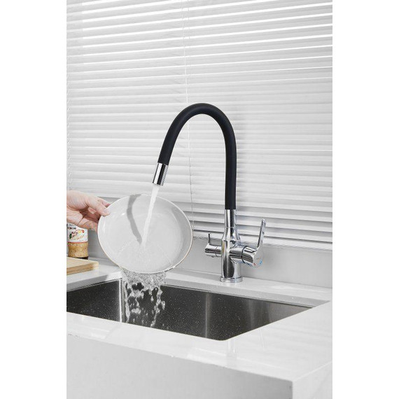 Смесители для кухни Belz B76814, хром/чёрный - фото 35