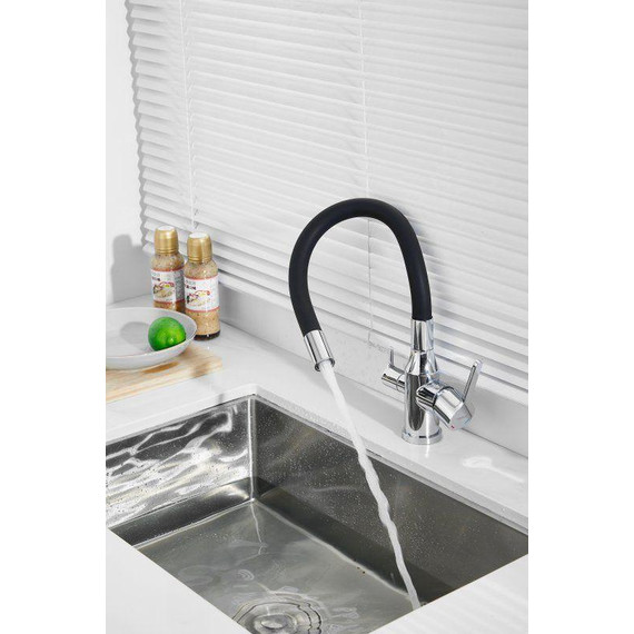 Смесители для кухни Belz B76814, хром/чёрный - фото 36