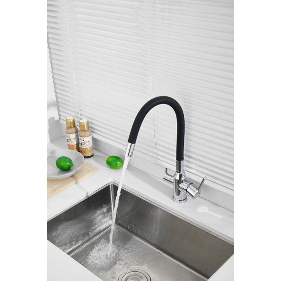 Смесители для кухни Belz B76814, хром/чёрный - фото 41