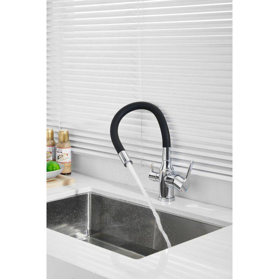 Смесители для кухни Belz B76814, хром/чёрный - фото 45