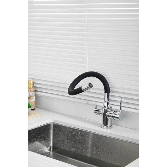 Смесители для кухни Belz B76814, хром/чёрный - фото 48