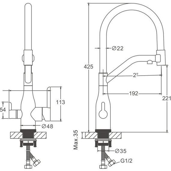 Смесители для кухни Belz B78815-1, сатин/чёрный - фото 45