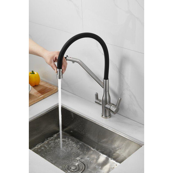 Смесители для кухни Belz B78815-1, сатин/чёрный - фото 37