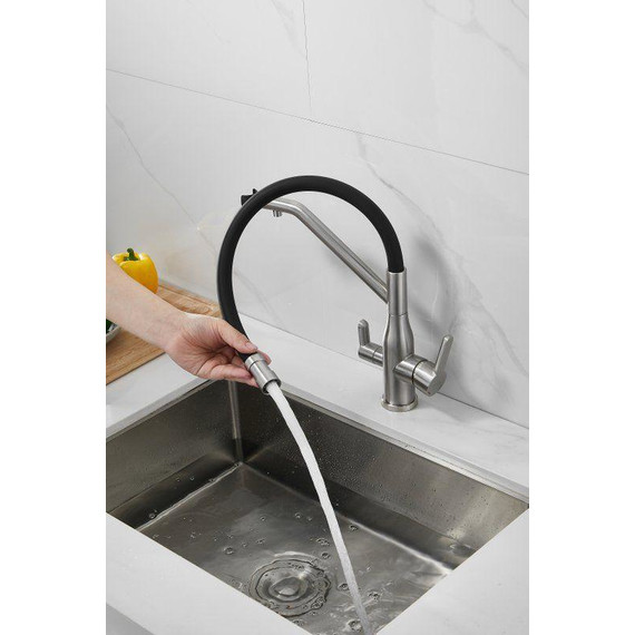 Смесители для кухни Belz B78815-1, сатин/чёрный - фото 38