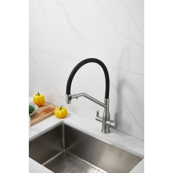 Смесители для кухни Belz B78815-1, сатин/чёрный - фото 40