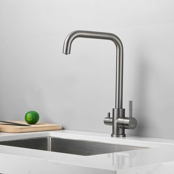 Смесители для кухни Haiba HB43829-3, нержавеющая сталь - фото 2