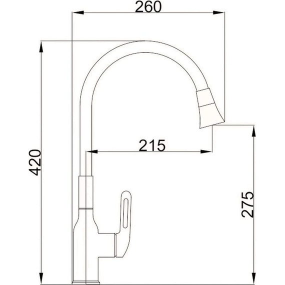 Смесители для кухни Haiba HB73825 - фото 2
