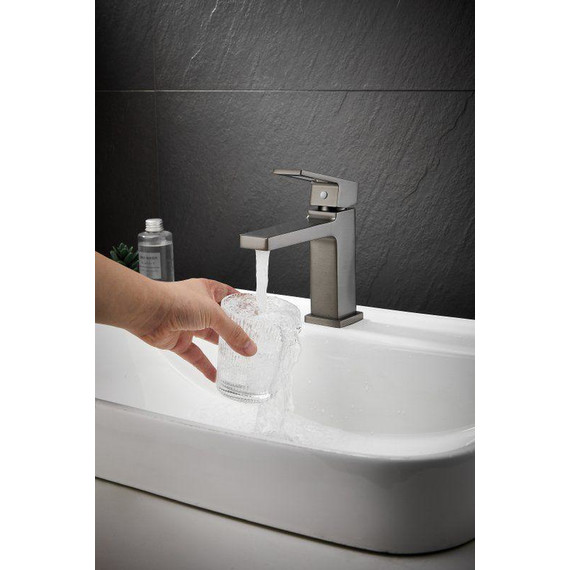 Смеситель для раковины Belz B10658-3, оружейная сталь - фото 9