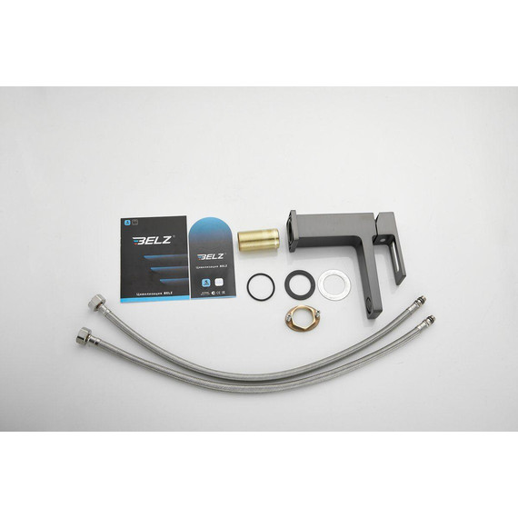 Смеситель для раковины Belz B10658-3, оружейная сталь - фото 26