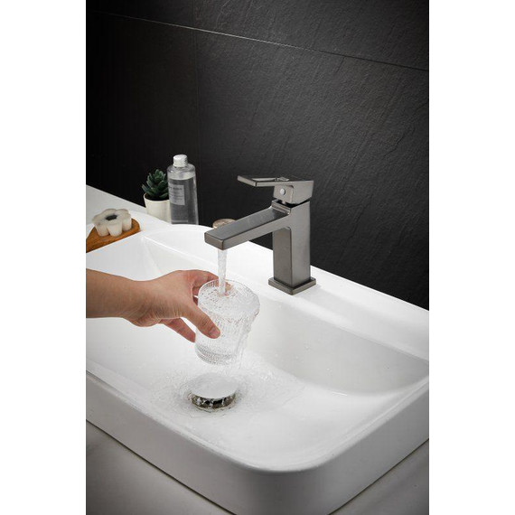 Смеситель для раковины Belz B10658-3, оружейная сталь - фото 10