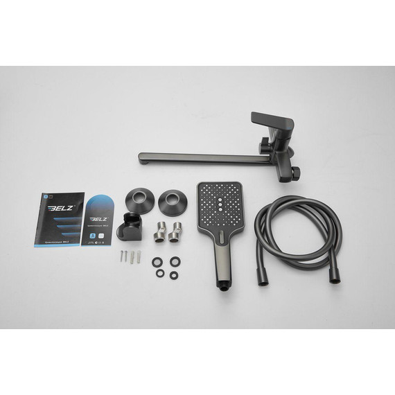 Смеситель для ванны Belz B22715-3, оружейная сталь - фото 25