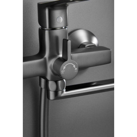 Смеситель для ванны Belz B22715-3, оружейная сталь - фото 26