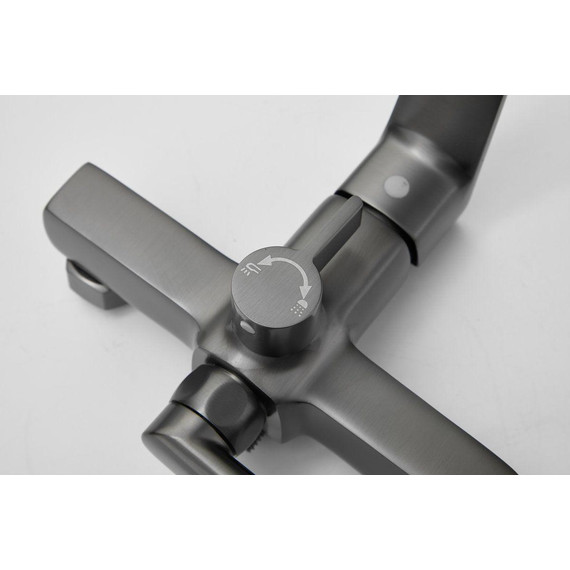 Смеситель для ванны Belz B22715-3, оружейная сталь - фото 14