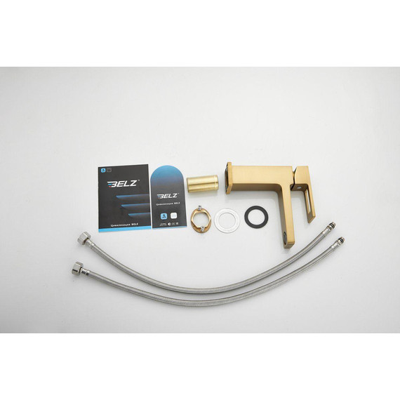 Смеситель для раковины Belz B10658-5, золото - фото 6