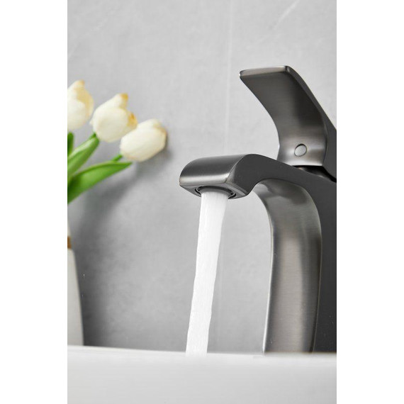 Смеситель для раковины Belz B10507-3, оружейная сталь - фото 9