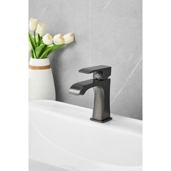 Смеситель для раковины Belz B10507-3, оружейная сталь - фото 2