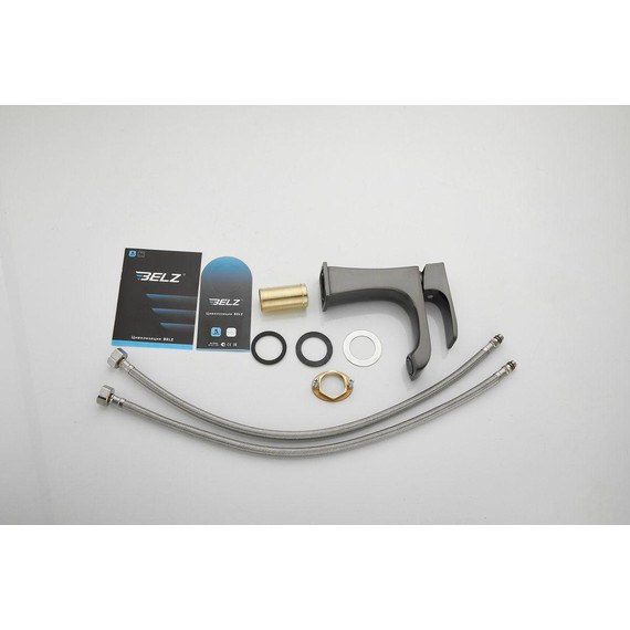 Смеситель для раковины Belz B10507-3, оружейная сталь - фото 26